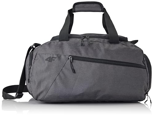 4F BAG U052 Grau Melange Unisex Erwachsene Einheitsgröße, Grau meliert, Zeitgenössisch von 4F