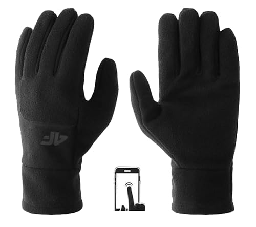 4F CAS U040 Deep Black Unisex Erwachsene Handschuhe M von 4F