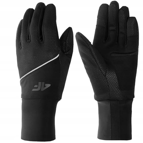 4F Cas U042 Handschuhe für Unisex | Schwarze Farbe | M von 4F