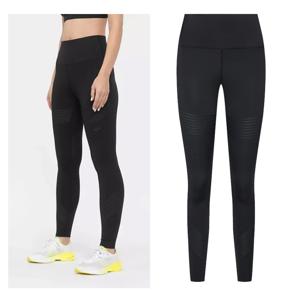 4F - Damen Sport Leggings - Laufhose, schwarz von 4F