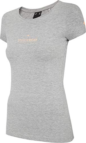 4F Damen T-Shirt Firat, Grey Melange, S 4F Damen T-Shirt Firat, Grey Melange, S von 4F