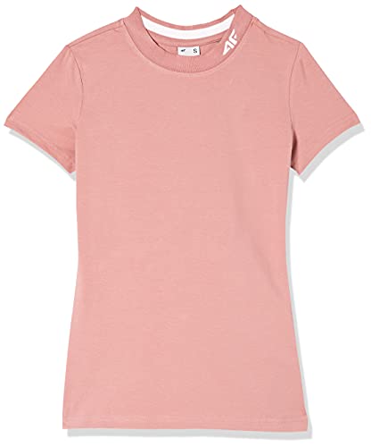 4F Girls H4L20-TSD013-53S T-Shirt, Rosa, Small von 4F