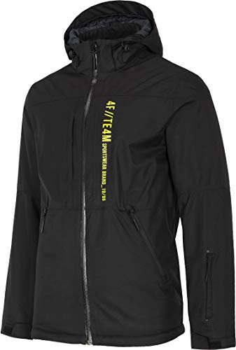 4F Herren Skijacke Harvey Jacke, Tief Schwarz, S-M 4F Herren Skijacke Harvey Jacke, Tief Schwarz, S-M von 4F