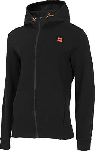 4F Herren Sweatshirt Fedja Sweatjacke, Deep Schwarz, L 4F Herren Sweatshirt Fedja Sweatjacke, Deep Schwarz, L von 4F