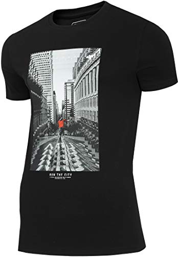 4F Herren T-Shirt Flavio, Deep Schwarz, XL 4F Herren T-Shirt Flavio, Deep Schwarz, XL von 4F