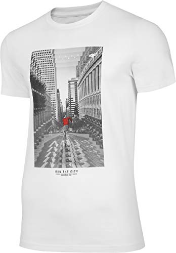 4F Herren T-Shirt Flavio, Weiß, L 4F Herren T-Shirt Flavio, Weiß, L von 4F