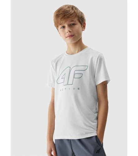 4F Junior FNK M691 T -Shirt für Kinder | Weiße Farbe | 9 Jahre 4F Junior FNK M691 T -Shirt für Kinder | Weiße Farbe | 9 Jahre von 4F