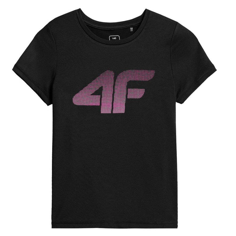 4F - Kinder Sportshirt T-Shirt, pink schwarz von 4F