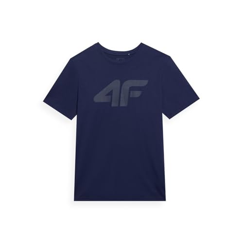 4F Herren Tshirt M1155, Marineblau, XL EU von 4F