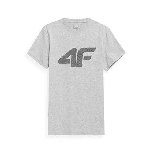 4F Herren Tshirt M1155, Grau (Cold Light Grey Melange), L EU 4F Herren Tshirt M1155, Grau (Cold Light Grey Melange), L EU von 4F