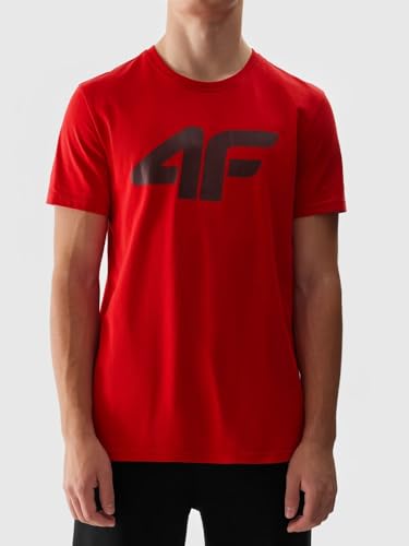 4F Herren Tshirt M1155, Dunkelrot, M EU von 4F