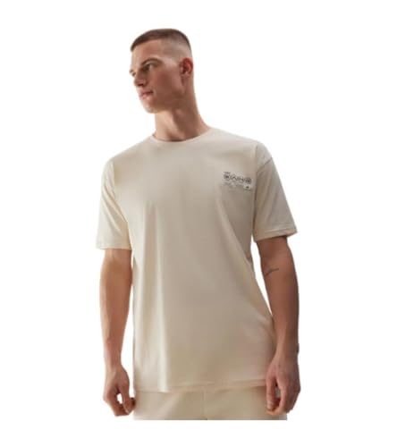 4F Herren Tshirt M1286, Beige, M EU von 4F