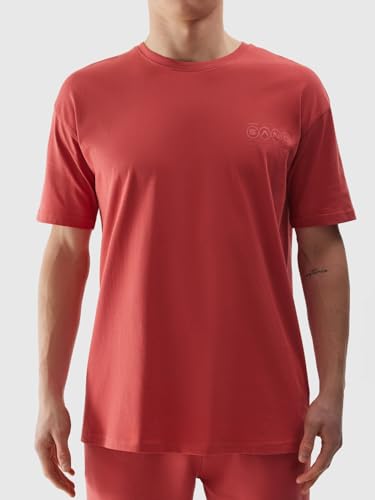 4F M1286 T -Shirt für Männer | Orangefarbene Farbe | L von 4F