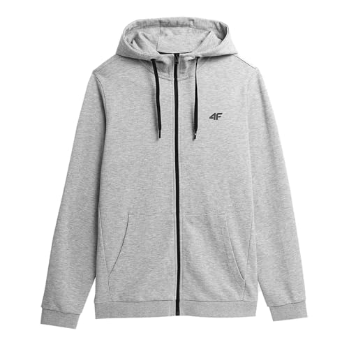 4F Herren Sweatshirt M0951 Kapuzenpullover, Grau (Cold Light Grey Melange), M EU 4F Herren Sweatshirt M0951 Kapuzenpullover, Grau (Cold Light Grey Melange), M EU von 4F