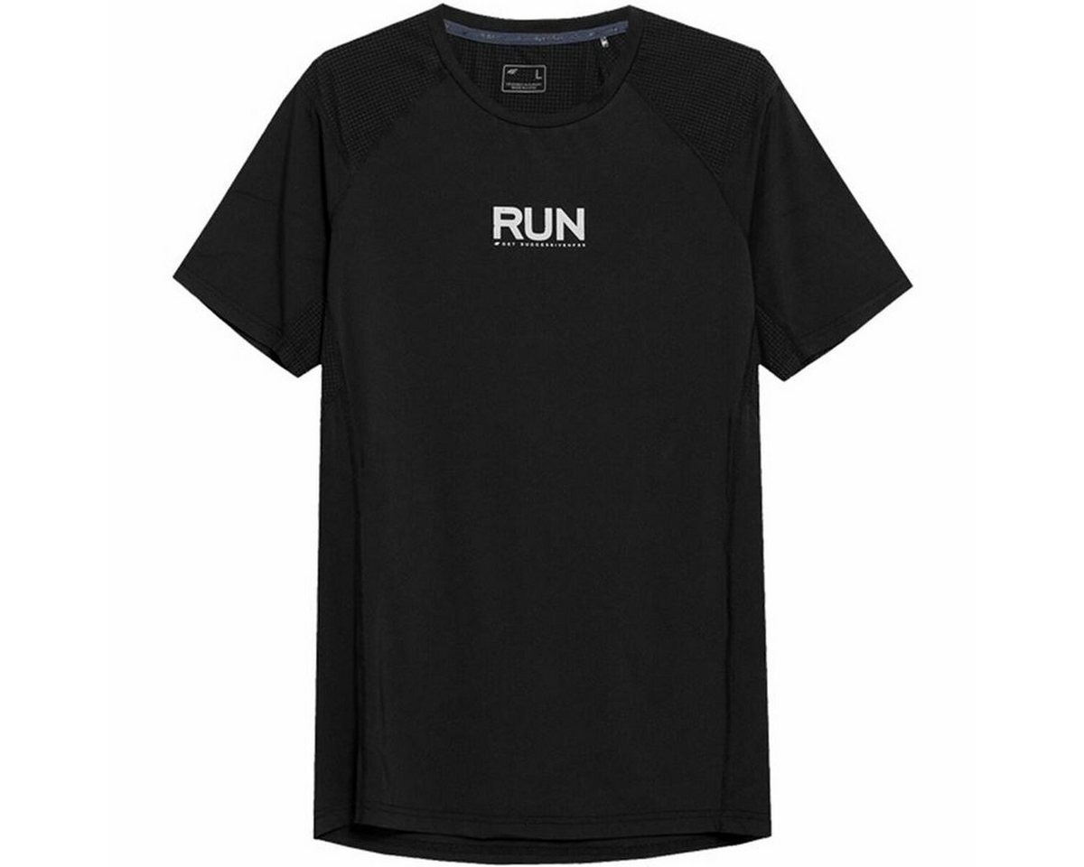 4F T-Shirt Herren Kurzarm-T-Shirt 4F Run Schwarz von 4F