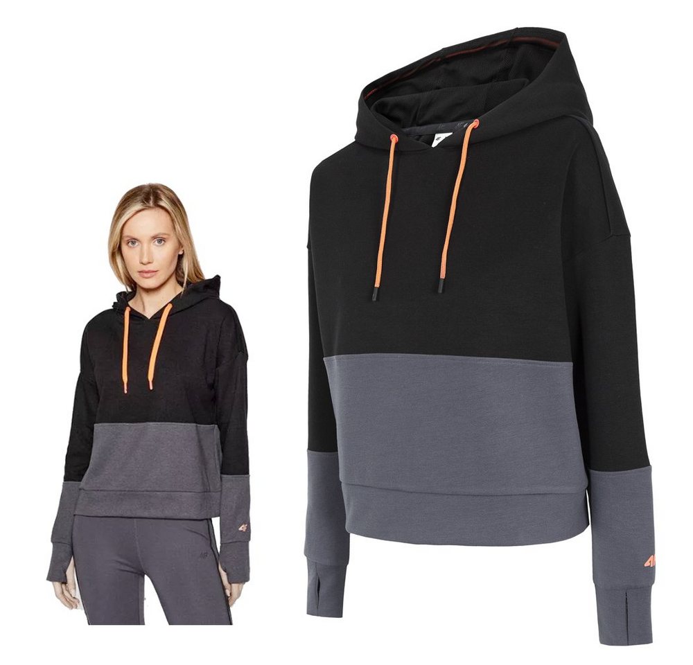4F Trekkingjacke 4F - Damen Sweatpullover - Hoodie, grau schwarz 4F Trekkingjacke 4F - Damen Sweatpullover - Hoodie, grau schwarz von 4F