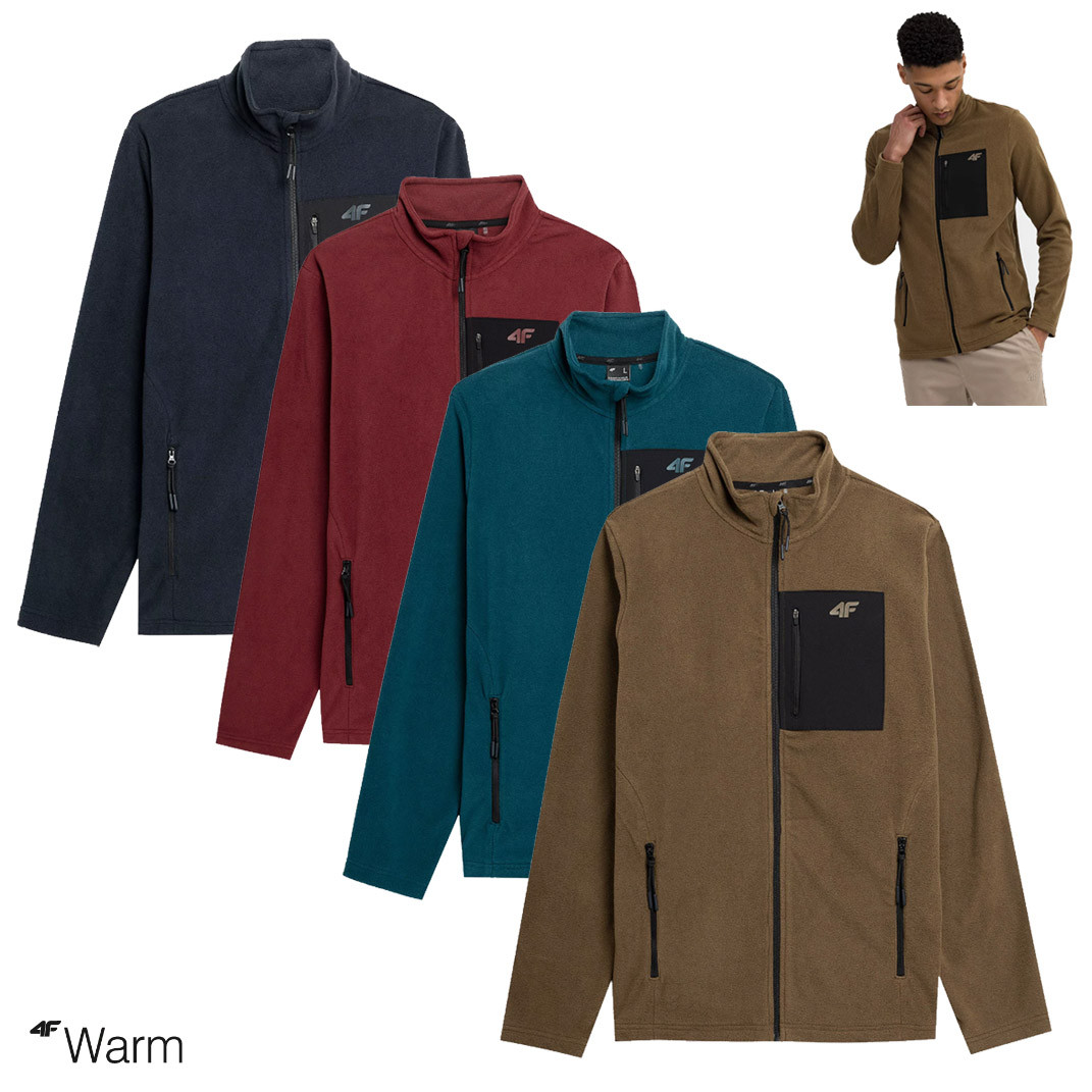 4Fwarm - wärmende Herren Thermofleece Jacke Outdoor Fleecejacke von 4F