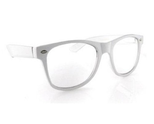4sold (TM) New (Unisex Herren Damen) weiß Brille Sonnenbrille mit transparent Objektive von 4sold