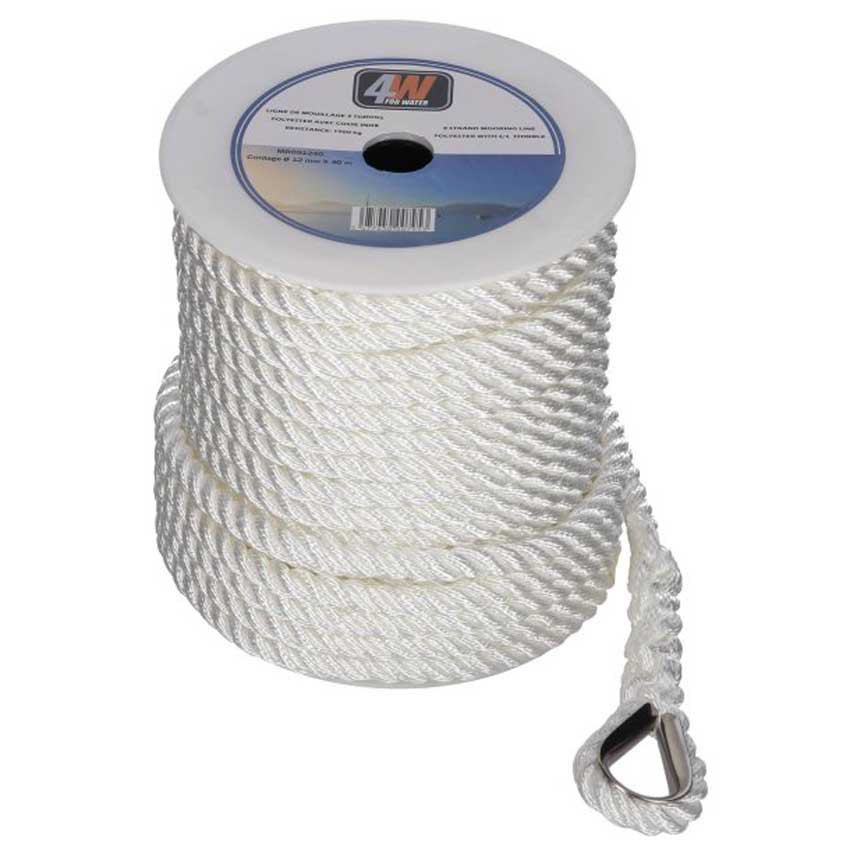4water 3 Strands Polyester Rope 30 M Beige 10 mm 4water 3 Strands Polyester Rope 30 M Beige 10 mm von 4water