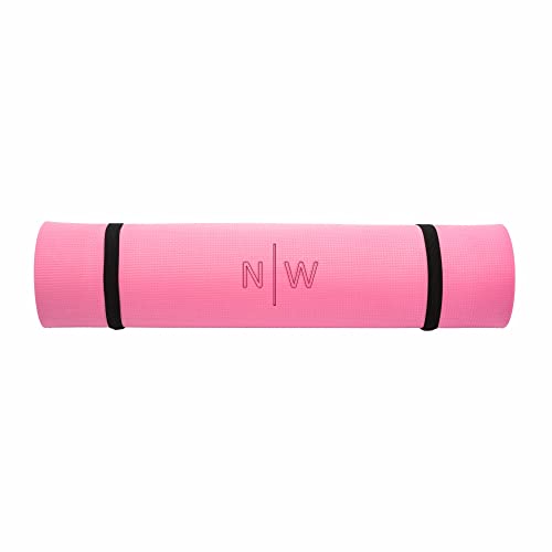 4you DESIGN Yogamatte mit Initialen | Personalisierte Fitness-Matte | Dünne ISO-Matte 5mm | Rutschfest, Faltbar | Pink, 175 x 60 cm von 4youDesign