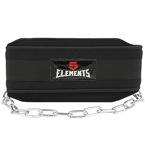 5 ELEMENTS Dipping Pull Up Gürtel für Männer & Frauen - Gewichtheben Training Gym Bodybuilding - Schwarz - Neopren und Nylon - One Size 5 ELEMENTS Dipping Pull Up Gürtel für Männer & Frauen - Gewichtheben Training Gym Bodybuilding - Schwarz - Neopren und Nylon - One Size von 5 ELEMENTS