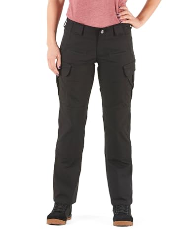 5.11 Tactical Stryke Covert Cargohose für Damen, dehnbar, Zwickelkonstruktion, Stil 64386, Schwarz, Größe 46 lang von 5.11