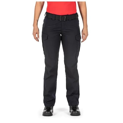 5.11 Taktische Icon Damenhose, wasserabweisend, Cargohose für Damen, Zwickelkonstruktion, Dunkelmarineblau (ABR), 2 lang von 5.11