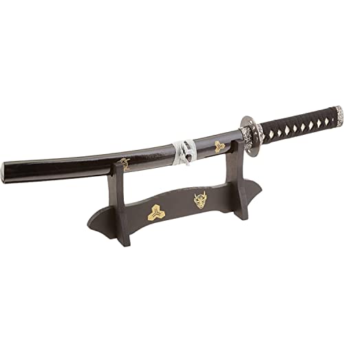 Brieföffner in Japanischer Tanto-Form mit Ständer 45 cm Mini Katana Schwert Echt Metall Scharf inspiriert von Kill Bill SW-360E von 57 SPECIAL REPLICAS