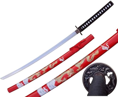 Katana Schwert echt Samurai Schwert aus Stahl mit Einer Scheide zur Dekoration für einen Sammler oder als Geschenk von 57 SPECIAL REPLICAS