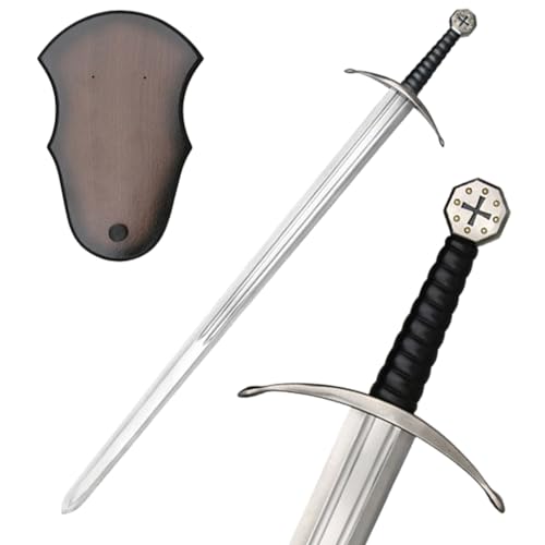 Schwert Echt Metall Templerschwert 100% handgefertigt Dekoratives Nicht Scharf für Mittelalter zur Rekonstruktion oder als Geschenk SW-369 von 57 SPECIAL REPLICAS