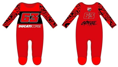 63 Baby-Overall Bagnaia – Ducati Dual Line,Kid,12M,Rot 63 Baby-Overall Bagnaia – Ducati Dual Line,Kid,12M,Rot von 63