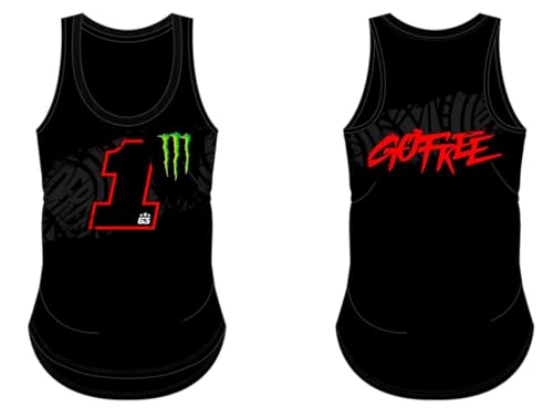 63 Dual Monster Bagnaia Tanktop,Woman,Schwarz,S von 63