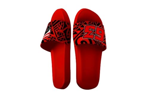 63 Unisex Bagnaia Ducati Dual Line hausschuhe, rot, 41 EU 63 Unisex Bagnaia Ducati Dual Line hausschuhe, rot, 41 EU von 63