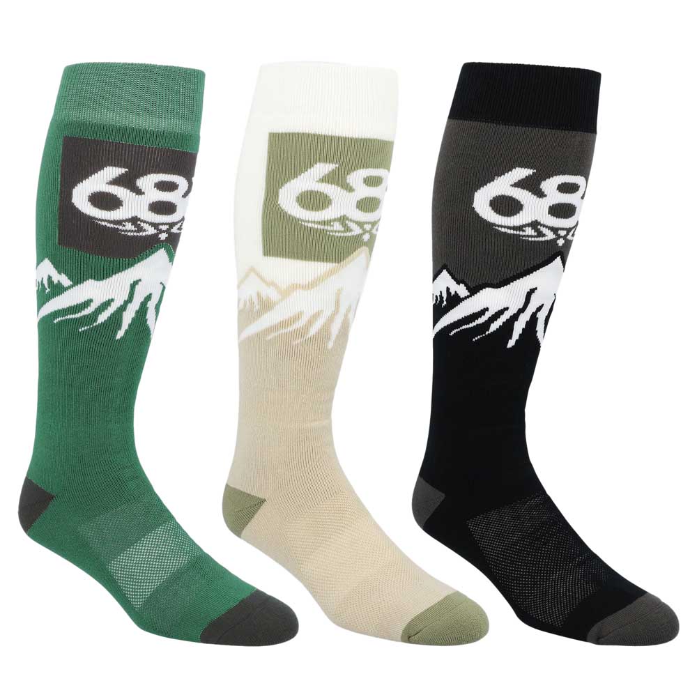 686 Snow Caps Long Socks 3 Units Mehrfarbig EU 34-38 Mann 686 Snow Caps Long Socks 3 Units Mehrfarbig EU 34-38 Mann von 686