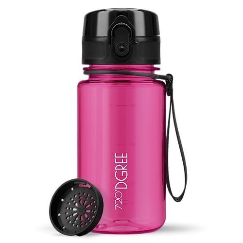 720°DGREE Kinder Trinkflasche 350ml “uberBottle“ crystalClear +Sieb - BPA-Frei, Auslaufsicher - Für Schule, Kindergarten, Mädchen & Jungs ab 3 Jahre - Kleine Wasserflasche - Leicht, Stoßfest 720°DGREE Kinder Trinkflasche 350ml “uberBottle“ crystalClear +Sieb - BPA-Frei, Auslaufsicher - Für Schule, Kindergarten, Mädchen & Jungs ab 3 Jahre - Kleine Wasserflasche - Leicht, Stoßfest von 720°DGREE