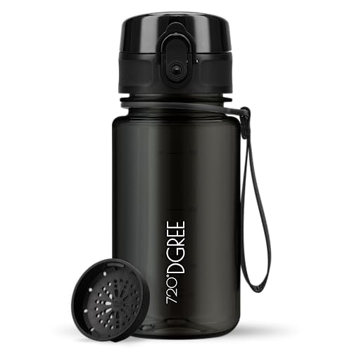 720°DGREE Kinder Trinkflasche 350ml “uberBottle“ crystalClear +Sieb - BPA-Frei, Auslaufsicher - Für Schule, Kindergarten, Mädchen & Jungs ab 3 Jahre - Kleine Wasserflasche - Leicht, Stoßfest 720°DGREE Kinder Trinkflasche 350ml “uberBottle“ crystalClear +Sieb - BPA-Frei, Auslaufsicher - Für Schule, Kindergarten, Mädchen & Jungs ab 3 Jahre - Kleine Wasserflasche - Leicht, Stoßfest von 720°DGREE