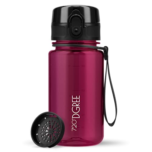 720°DGREE Kinder Trinkflasche 350ml “uberBottle“ crystalClear +Sieb - BPA-Frei, Auslaufsicher - Für Schule, Kindergarten, Mädchen & Jungs ab 3 Jahre - Kleine Wasserflasche - Leicht, Stoßfest 720°DGREE Kinder Trinkflasche 350ml “uberBottle“ crystalClear +Sieb - BPA-Frei, Auslaufsicher - Für Schule, Kindergarten, Mädchen & Jungs ab 3 Jahre - Kleine Wasserflasche - Leicht, Stoßfest von 720°DGREE
