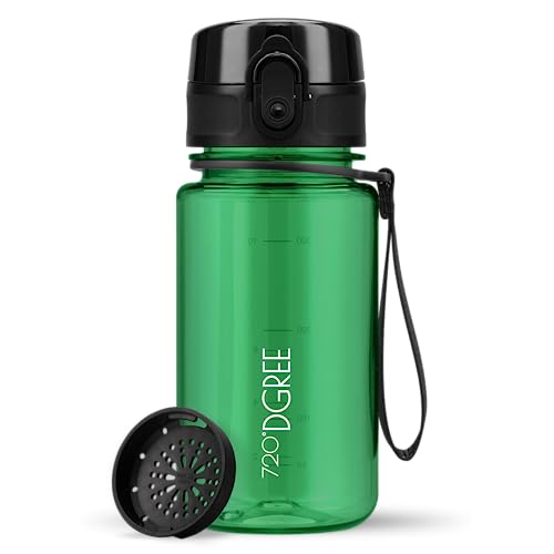 720°DGREE Kinder Trinkflasche 350ml “uberBottle“ crystalClear +Sieb - BPA-Frei, Auslaufsicher - Für Schule, Kindergarten, Mädchen & Jungs ab 3 Jahre - Kleine Wasserflasche - Leicht, Stoßfest 720°DGREE Kinder Trinkflasche 350ml “uberBottle“ crystalClear +Sieb - BPA-Frei, Auslaufsicher - Für Schule, Kindergarten, Mädchen & Jungs ab 3 Jahre - Kleine Wasserflasche - Leicht, Stoßfest von 720°DGREE