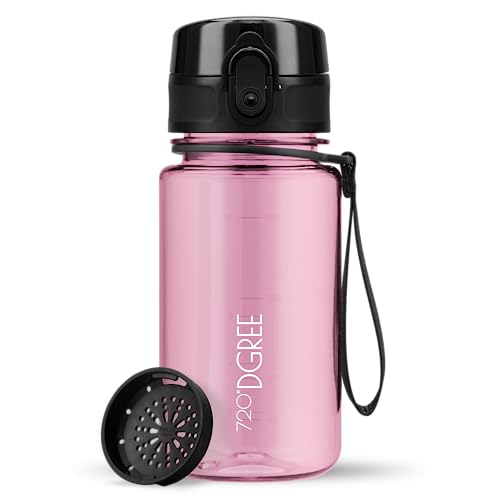 720°DGREE Kinder Trinkflasche 350ml “uberBottle“ crystalClear +Sieb - BPA-Frei, Auslaufsicher - Für Schule, Kindergarten, Mädchen & Jungs ab 3 Jahre - Kleine Wasserflasche - Leicht, Stoßfest 720°DGREE Kinder Trinkflasche 350ml “uberBottle“ crystalClear +Sieb - BPA-Frei, Auslaufsicher - Für Schule, Kindergarten, Mädchen & Jungs ab 3 Jahre - Kleine Wasserflasche - Leicht, Stoßfest von 720°DGREE