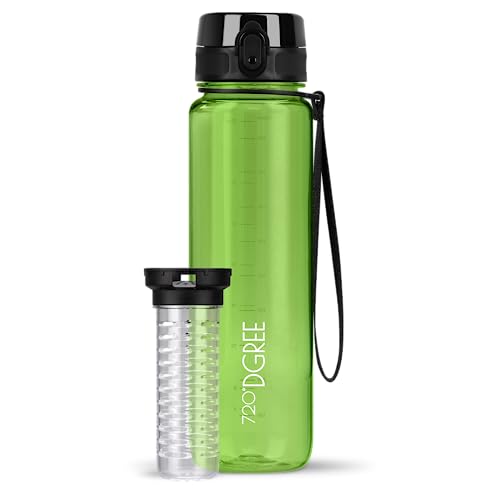 720°DGREE Trinkflasche 1l “uberBottle“ crystalClear +Früchtebehälter - BPA-Frei, Auslaufsicher - Wasserflasche für Sport, Fitness, Uni, Outdoor - Tritan Sportflasche Leicht, Stoßfest, Wiederverwendbar 720°DGREE Trinkflasche 1l “uberBottle“ crystalClear +Früchtebehälter - BPA-Frei, Auslaufsicher - Wasserflasche für Sport, Fitness, Uni, Outdoor - Tritan Sportflasche Leicht, Stoßfest, Wiederverwendbar von 720°DGREE