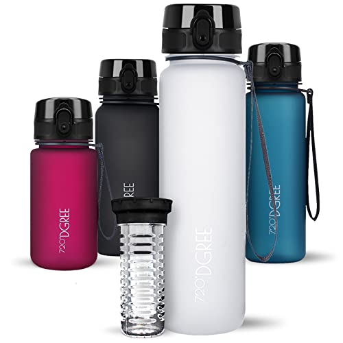 720°DGREE Trinkflasche 1l “uberBottle“ softTouch +Früchtebehälter - BPA-Frei - Schlanke Wasserflasche für Sport, Fitness, Fahrrad, Uni, Outdoor - Tritan Sportflasche Leicht, Stoßfest, Wiederverwendbar 720°DGREE Trinkflasche 1l “uberBottle“ softTouch +Früchtebehälter - BPA-Frei - Schlanke Wasserflasche für Sport, Fitness, Fahrrad, Uni, Outdoor - Tritan Sportflasche Leicht, Stoßfest, Wiederverwendbar von 720°DGREE
