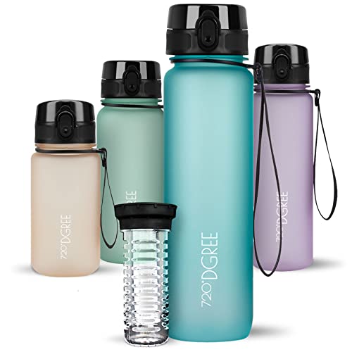 720°DGREE Trinkflasche 1l “uberBottle“ softTouch +Früchtebehälter - BPA-Frei - Schlanke Wasserflasche für Sport, Fitness, Fahrrad, Uni, Outdoor - Tritan Sportflasche Leicht, Stoßfest, Wiederverwendbar 720°DGREE Trinkflasche 1l “uberBottle“ softTouch +Früchtebehälter - BPA-Frei - Schlanke Wasserflasche für Sport, Fitness, Fahrrad, Uni, Outdoor - Tritan Sportflasche Leicht, Stoßfest, Wiederverwendbar von 720°DGREE