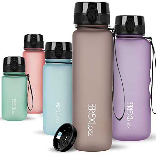 720°DGREE Trinkflasche 650ml “uberBottle“ softTouch +Sieb - BPA-Frei - Wasserflasche auslaufsicher für Kinder, Schule, Sport, Uni, Outdoor, Unterwegs - Tritan Sportflasche - Leicht, Stoßfest 720°DGREE Trinkflasche 650ml “uberBottle“ softTouch +Sieb - BPA-Frei - Wasserflasche auslaufsicher für Kinder, Schule, Sport, Uni, Outdoor, Unterwegs - Tritan Sportflasche - Leicht, Stoßfest von 720°DGREE