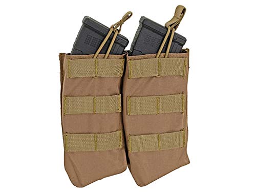 8FIELDS MOLLE Open Top AK 7.62 Double Pouch Magazintasche Airsoft Army BW Military Army AK47 AKM (Coyote) von 8FIELDS