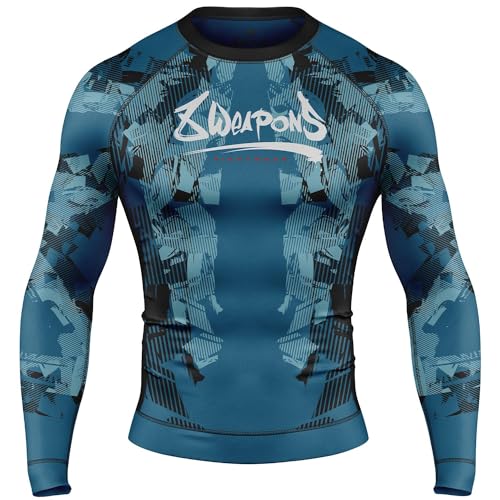 8 Weapons Rashguard, L/S, Hit 2.0, Navy-schwarz (XL) von 8WeAPONS