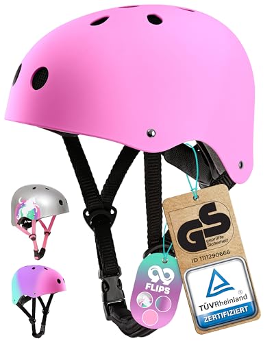 99FLIPS Fahrradhelm Kinder Mädchen - Skaterhelm Mädchen - Kinderfahrradhelm für Skateboard, Inliner, Scooter & BMX - Kinder Helm Skater Helm Kleinkind - Größe XS PINK 99FLIPS Fahrradhelm Kinder Mädchen - Skaterhelm Mädchen - Kinderfahrradhelm für Skateboard, Inliner, Scooter & BMX - Kinder Helm Skater Helm Kleinkind - Größe XS PINK von 99FLIPS