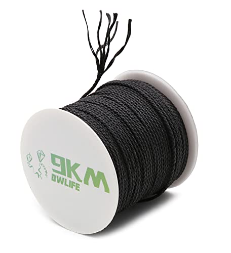 9KM DWLIFE Geflochtene Mehrzweckschnur, 100 % Kevlar, 22,7 - 453,6 kg, Mehrzweckseil, Drachenschnur, Camping-Seil, Angelausrüstung, Modellrakete, hitze- und schnittfest, Schwarz 9KM DWLIFE Geflochtene Mehrzweckschnur, 100 % Kevlar, 22,7 - 453,6 kg, Mehrzweckseil, Drachenschnur, Camping-Seil, Angelausrüstung, Modellrakete, hitze- und schnittfest, Schwarz von 9KM DWLIFE