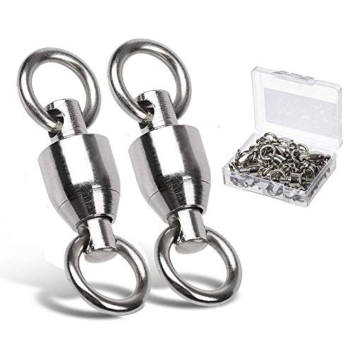 9Tong Ball Bearing Wirbel Geschweißt Ringe, Wallerwirbel Meereswirbel Salzwasserfest Spaltring Angelausrüstung Zubehör Köder-Anschluss 25pcs 33lbs 9Tong Ball Bearing Wirbel Geschweißt Ringe, Wallerwirbel Meereswirbel Salzwasserfest Spaltring Angelausrüstung Zubehör Köder-Anschluss 25pcs 33lbs von 9Tong