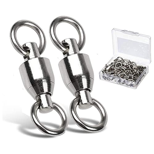 9Tong Ball Bearing Wirbel Geschweißt Ringe, Wallerwirbel Meereswirbel Salzwasserfest Spaltring Angelausrüstung Zubehör Köder-Anschluss 25pcs 441lbs 9Tong Ball Bearing Wirbel Geschweißt Ringe, Wallerwirbel Meereswirbel Salzwasserfest Spaltring Angelausrüstung Zubehör Köder-Anschluss 25pcs 441lbs von 9Tong