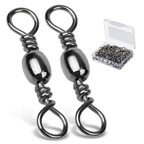 9Tong Hohe Festigkeit Angelwirbel Fass Fester Ring Fass Angelwirbel Rollendes Angelgerät Linie Verbinder Salzwasser Süßwasser Edelstahl Zubehör 100pcs 35lbs 9Tong Hohe Festigkeit Angelwirbel Fass Fester Ring Fass Angelwirbel Rollendes Angelgerät Linie Verbinder Salzwasser Süßwasser Edelstahl Zubehör 100pcs 35lbs von 9Tong